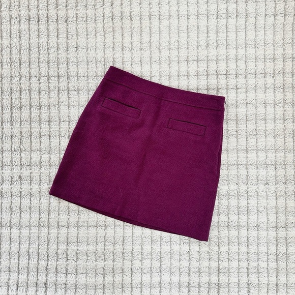 Loft Herringbone Tweed Shift Pocket Skirt - Picture 2 of 4